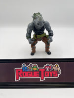 Playmates 1988 Teenage Mutant Ninja Turtles Rocksteady (Hardhead, Cardback says 1990)