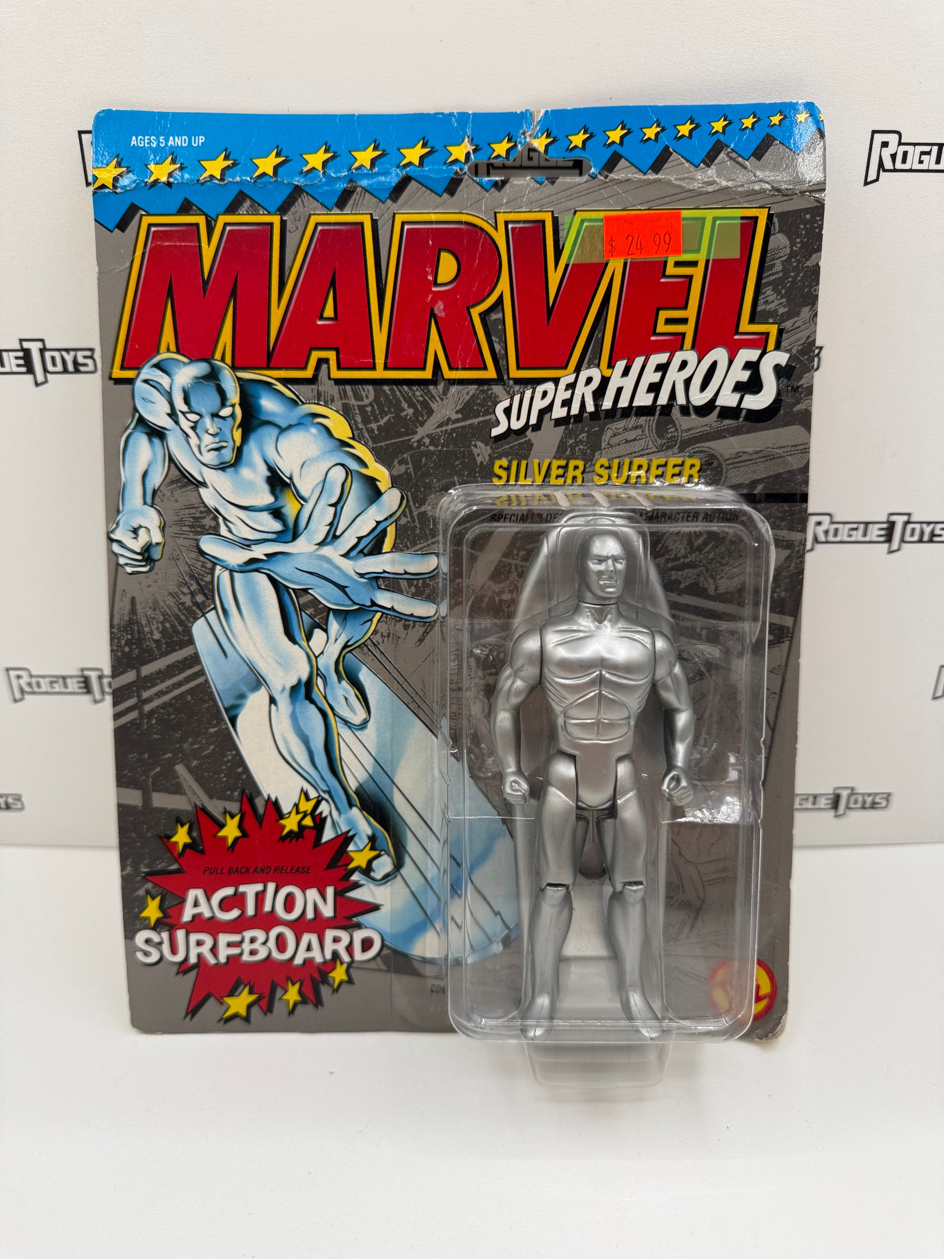 ToyBiz Marvel Super Heroes Silver Surfer (Action Surfboard)| Rogue 