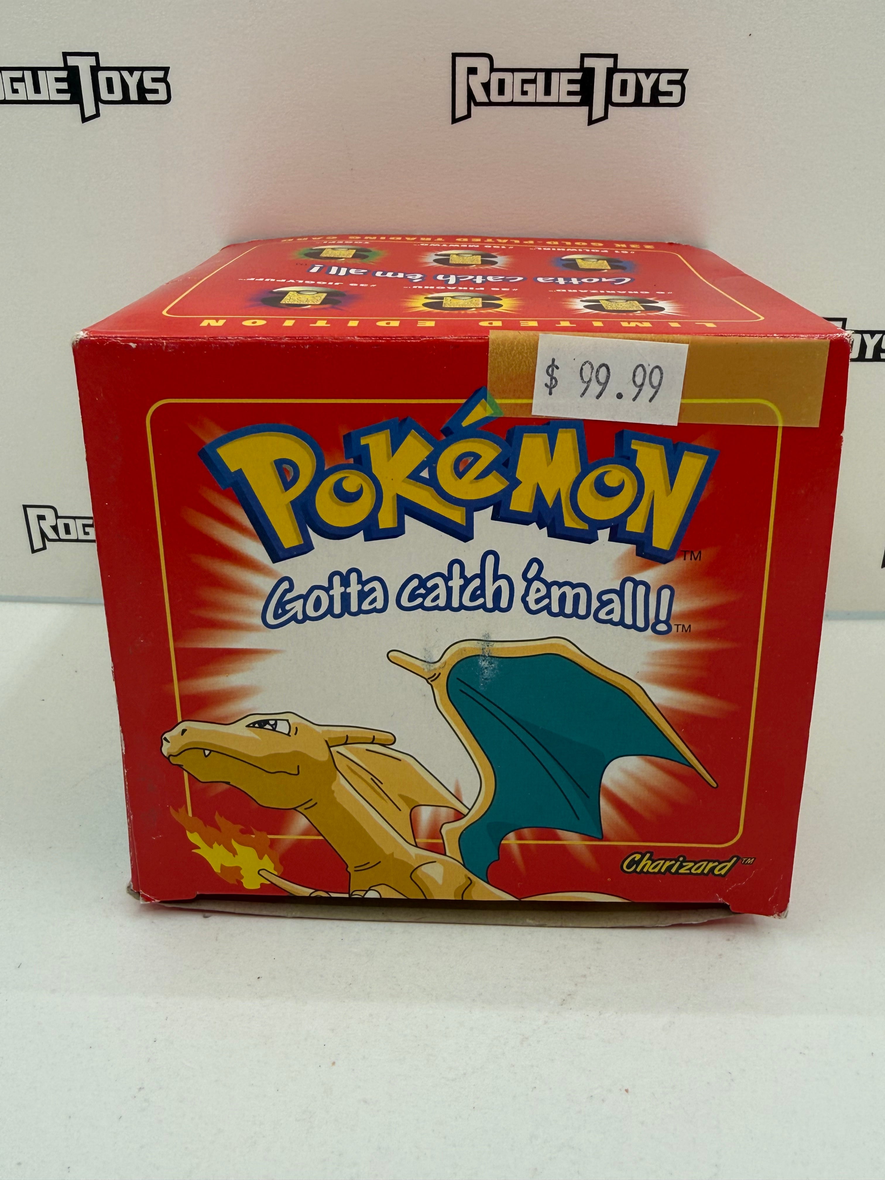 pokemon limited edition 23k gold-plated trading card charizard #06 Nintendo Pokémon #6 Charizard| Rogue Toys Size:Large Mystery Box heavy Radiant Charizard 11/78 Reverse