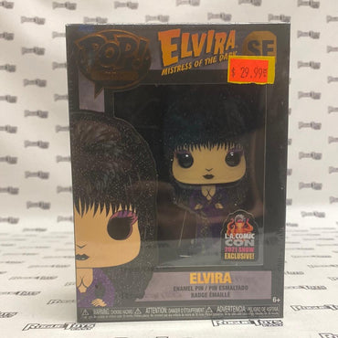 Funko POP! Pin Elvira Mistress of the Dark Elvira Enamel Pin (LA Comic Con 2021 Show Exclusive) - Rogue Toys