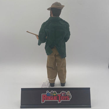 Hasbro 1970s Vintage GI Joe Adventure Team Land Adventurer w/ White Tiger Hunt Outfit, Hat, and Rifle - Rogue Toys