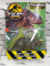 Kenner Jurassic Park, The Lost World, Triceratops (Trike) Open Box - ReTaped onto card ( see pics)