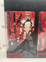 Hasbro Star Wars The Black Series Sandtrooper Sergeant | Crimson Stormtrooper | Lieutenant Oxixo | R2-Q5 (Entertainment Earth Exclusive)