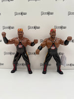OSFTM WCW Collectible Wrestlers Tag Team Wrestlers Series 1 Harlem Heat: Stevie Ray & Booker T (with Black Gear) (LJN Style)