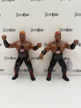 OSFTM WCW Collectible Wrestlers Tag Team Wrestlers Series 1 Harlem Heat: Stevie Ray & Booker T (with Black Gear) (LJN Style)