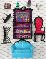 Monster High Coffin Bean Playset, an 11-inch fashion doll-scale coffee shop