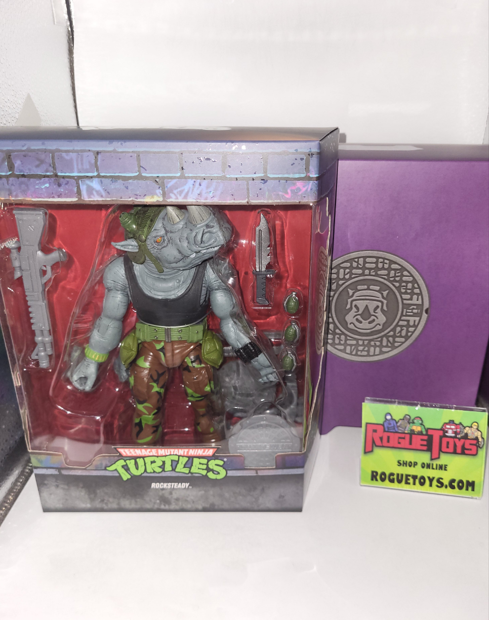 Cool Wise Man 7インチ 2枚セット　ska rocksteady Super 7 Ultimates TMNT- Rocksteady| Rogue Toys