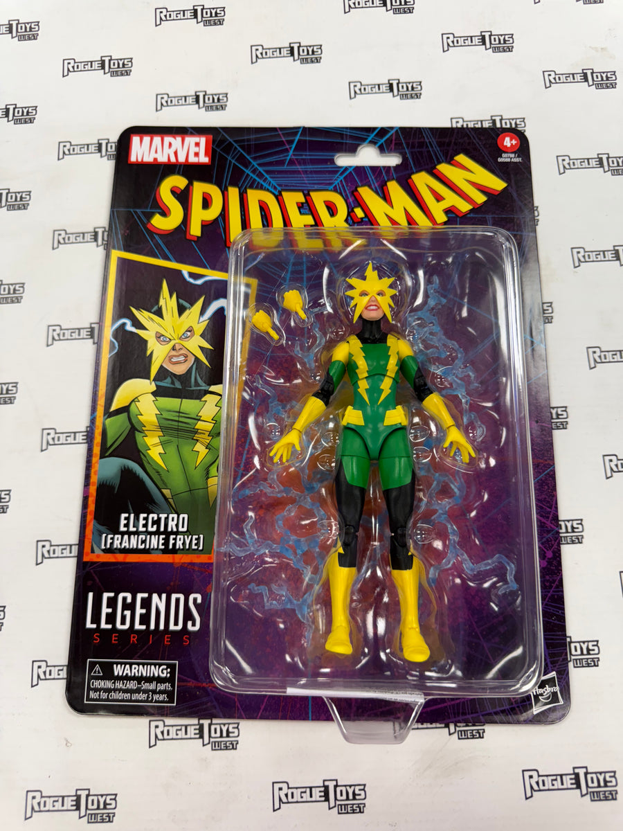 HASBRO Retro Spider-Man Marvel Legends Electro (Francine Frye)| Rogue Toys