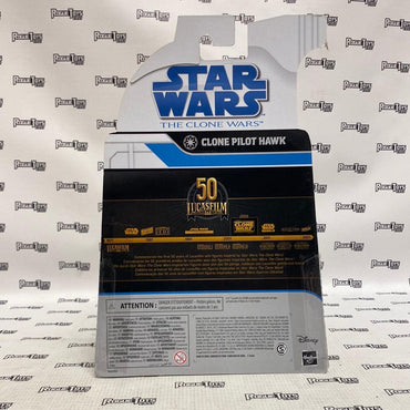 Hasbro Star Wars: The Clone Wars Clone Pilot Hawk (Lucasfilm 50th Anniversary) - Rogue Toys