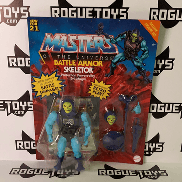 Mattel Masters Of The Universe Origins Battle Armor Skeletor Retro Action Figure - Rogue Toys