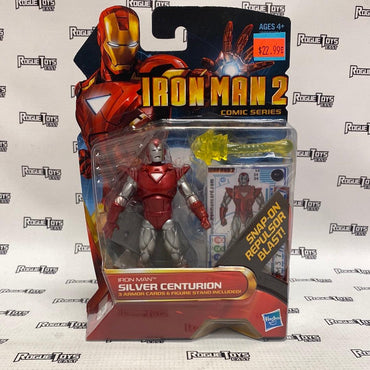 Hasbro Iron Man 2 Comic Series Silver Centurion - Rogue Toys