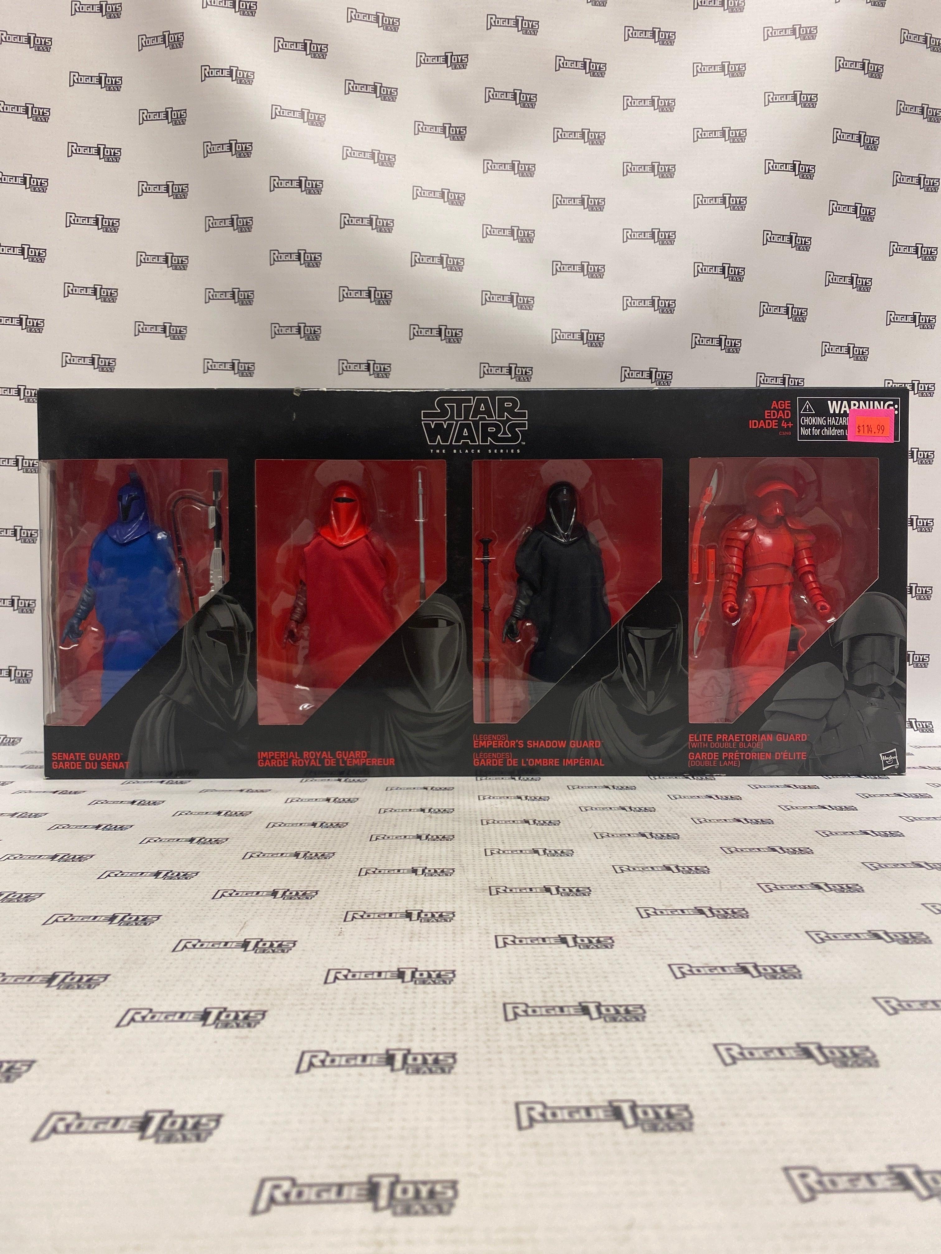 Hasbro Star Wars The Black Series 4-Pack (Senate Guard, Imperial Royal Guard, (Legends) Emperor’s Shadow Guard, & Elite Praetorian Guard (With Double Blade) - Rogue Toys