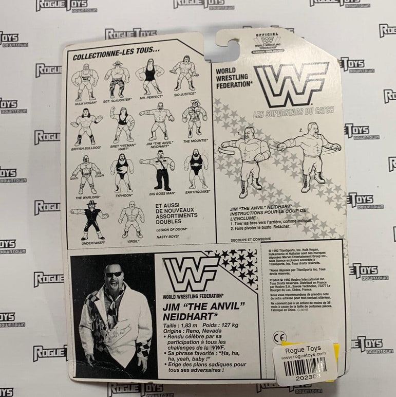 Hasbro 1992 Titan Sports WWF Jim “The Anvil” Neidhart (European Card)