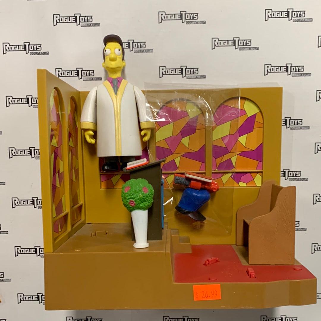 Playmates The Simpsons World of Springfield Revron Loveyjoy Church Playset - Rogue Toys