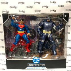 MCFARLANE TOYS - DC MULTIVERSE - BATMAN: THE DARK KNIGHT RETURNS - SUPERMAN VS. ARMORED BATMAN - Rogue Toys