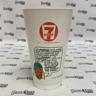 1975 7 Eleven Slurpee Cups Marvel The Vision - Rogue Toys