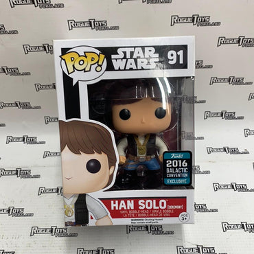 Funko POP! Star Wars Han Solo #91 2016 Galactic Con Exclusive - Rogue Toys