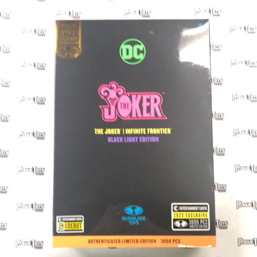 McFarlane DC Gold Label The Joker Infinite Frontier Black Light Edition Authenticated Limited Edition SDCC 2023