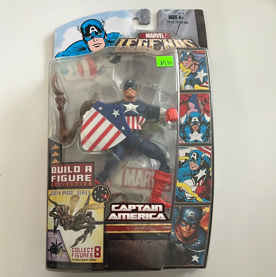 Toy Biz Marvel Legends Captain America (Queen Brood BAF Wave)