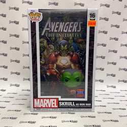 Funko pop! comic covers marvel skrull as iron man (funko 2023 wondrous  convention limited edition)