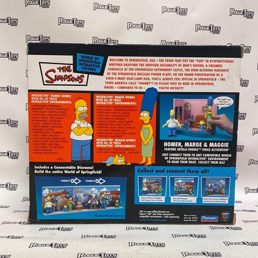 Playmates The Simpsons House Diorama Featuring Homer, Marge & Maggie - Rogue Toys