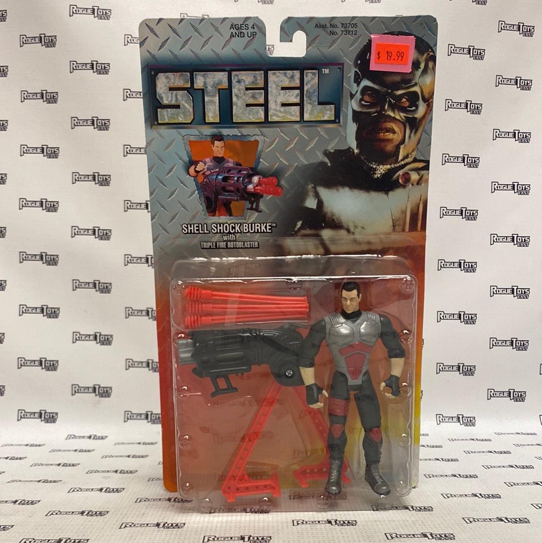 Kenner Steel Shell Shock Burke w/ Triple Fire Rotoblaster| Rogue Toys