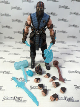 JM Toys 1/12 Mortal Kombat Sub Zero Third Party Action Figure (BROKEN, please see photos)