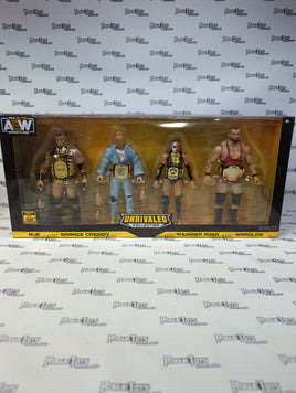 Jazwares AEW Unrivaled Collection Championship 4 Pack MJF/Orange Cassidy/Thunder Rosa/Wardlow (1 of 3000 Amazon Exclusive)