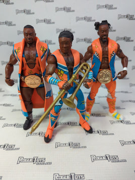 Mattel WWE Elite Collection The New Day Set of 3 w/tag titles (Kofi Kingston, Big E, and Xavier Woods)