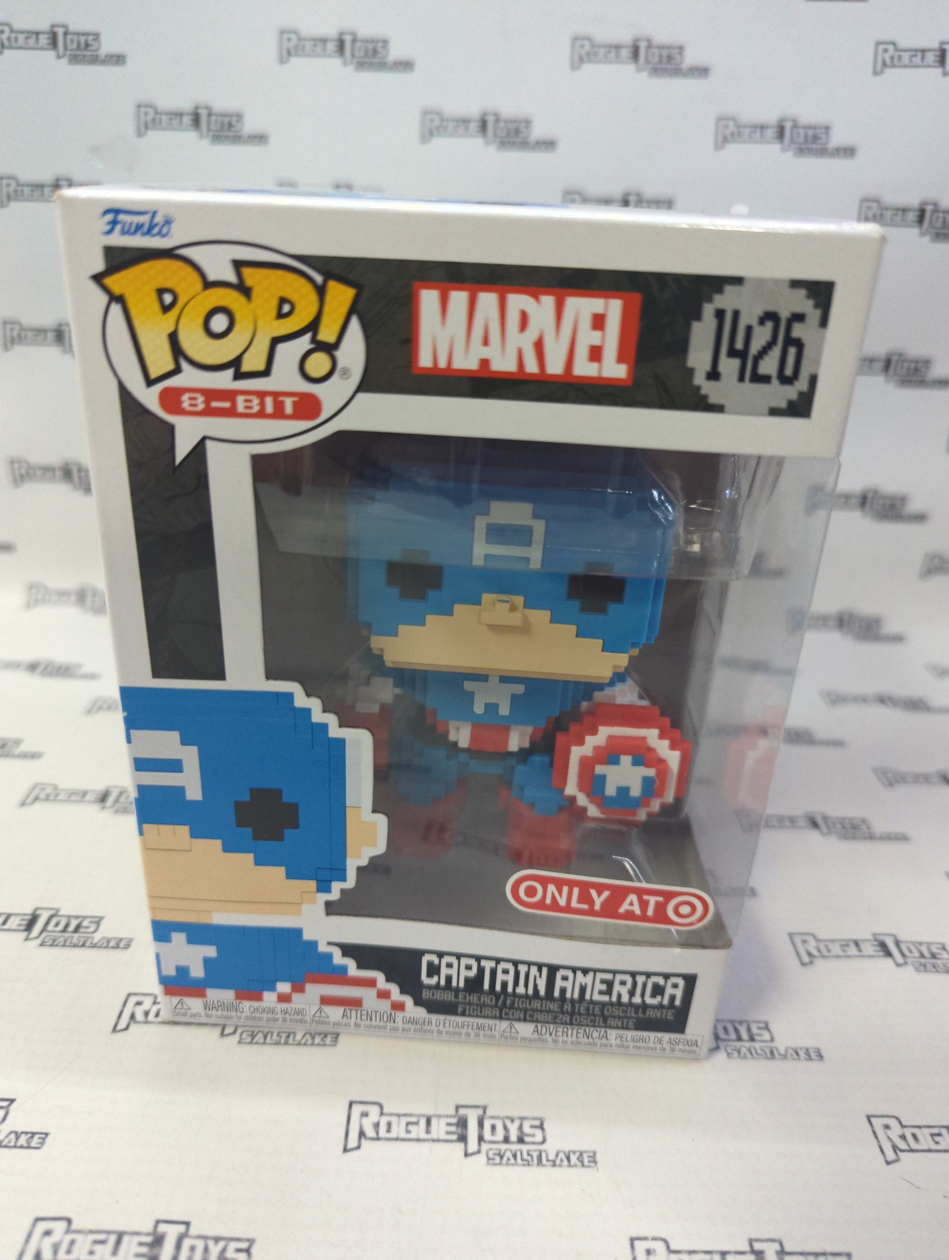Funko Pop! 8-Bit Captain America (Target Exclusive) 1426| Rogue Toys