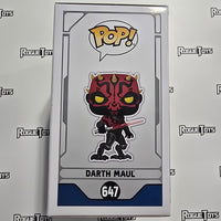 Funko POP STAR WARS 647- DARTH MAUL (autographed with JSA COA)