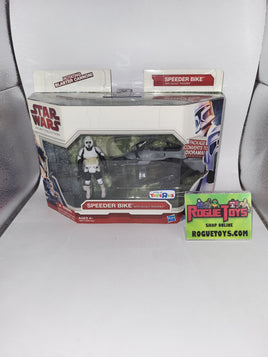 Hasbro Star Wars Legacy Collection- Speeder Bike with Scout Trooper