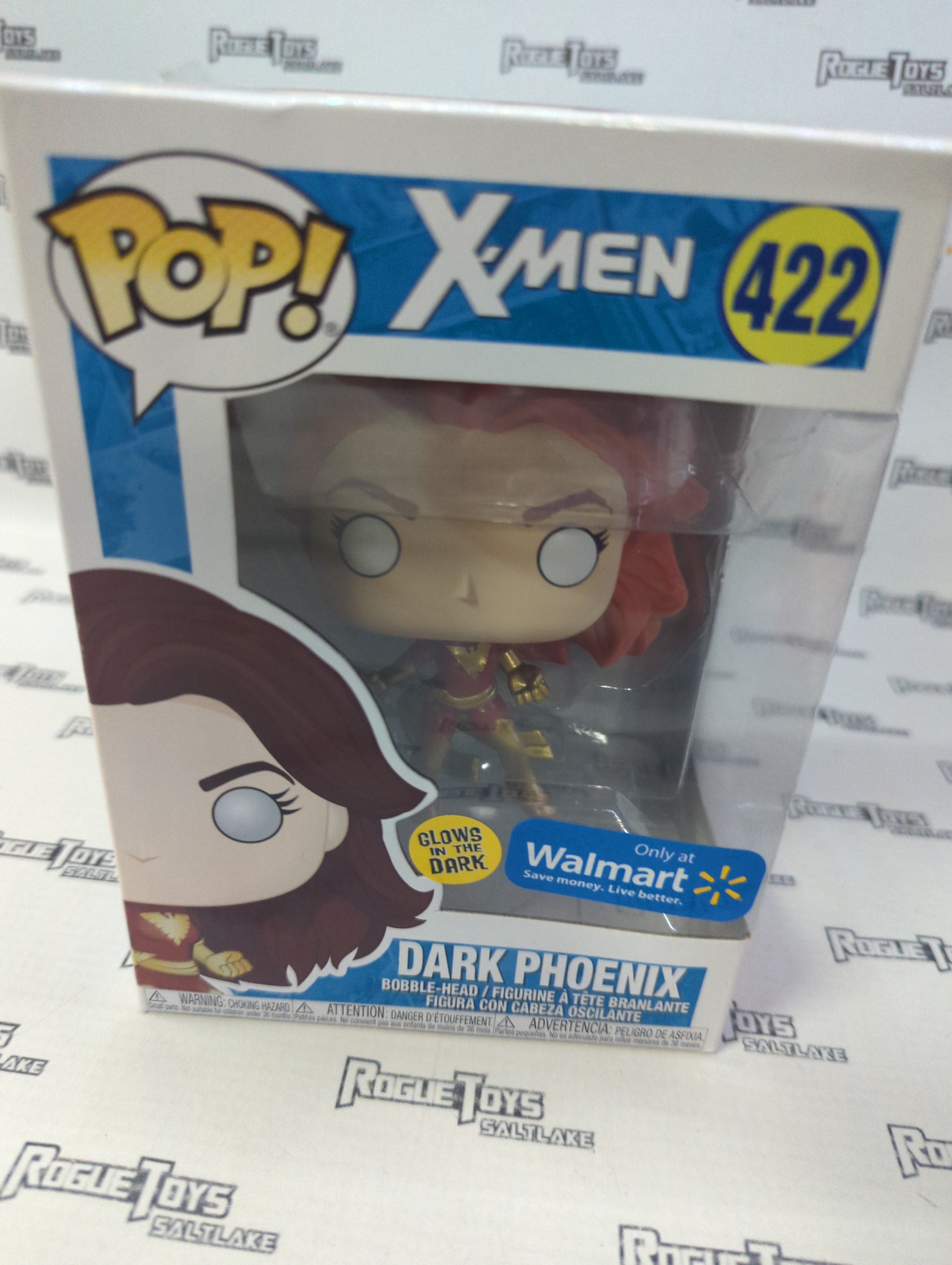 POP X4点 Funko Pop! X-Men GITD Dark Phoenix (Walmart Exclusive) 422| Rogue Toys
