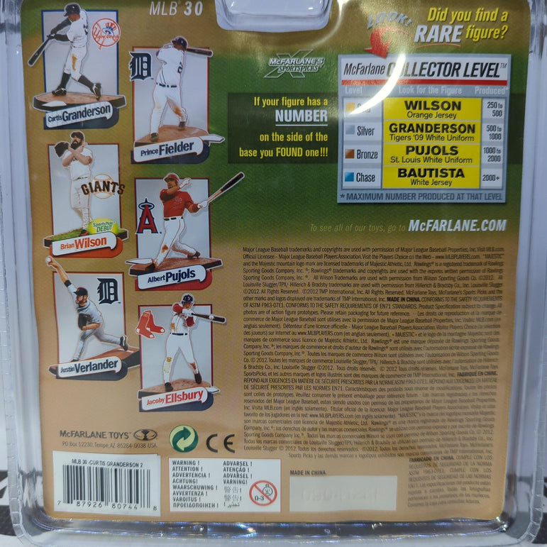McFarlane Toys MLB Series 30 Curtis Granderson (Tigers '09 White Uniform) - Rogue Toys