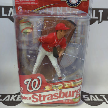 McFarlane Toys MLB Series 27 Stephen Strasburg (Red Alternate Uniform) - Rogue Toys