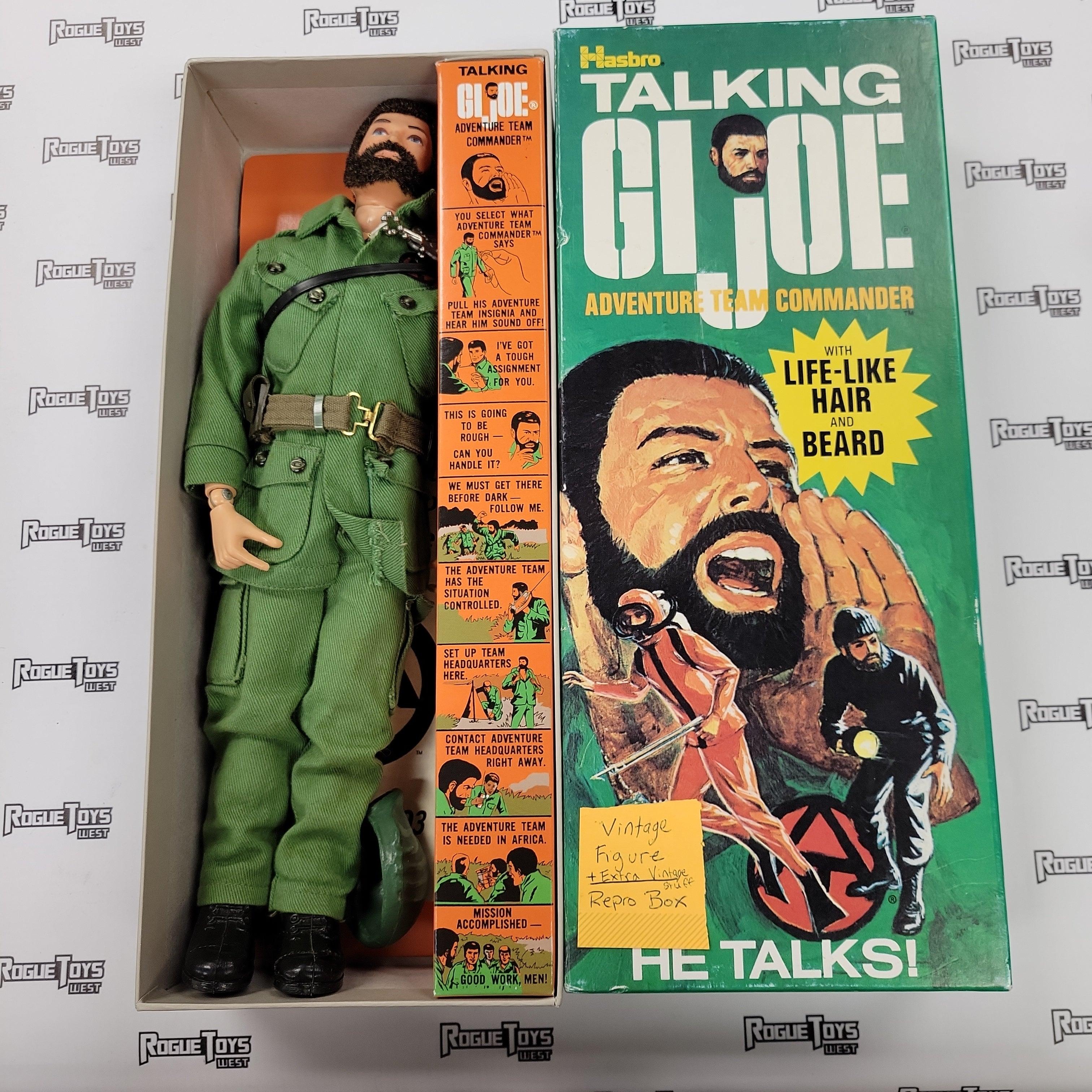 HASBRO Talking G.I. Joe, Adventure Team Commander (Vintage Figure, Reproduction Box) - Rogue Toys