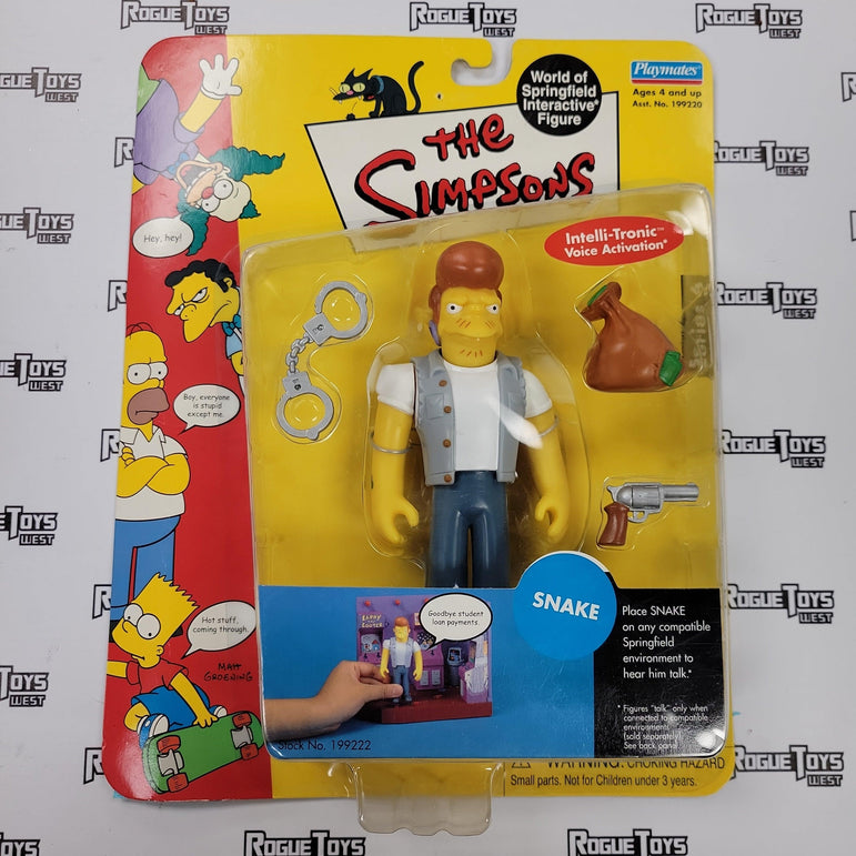 PLAYMATES The Simpsons Series 6, Snake - Rogue Toys