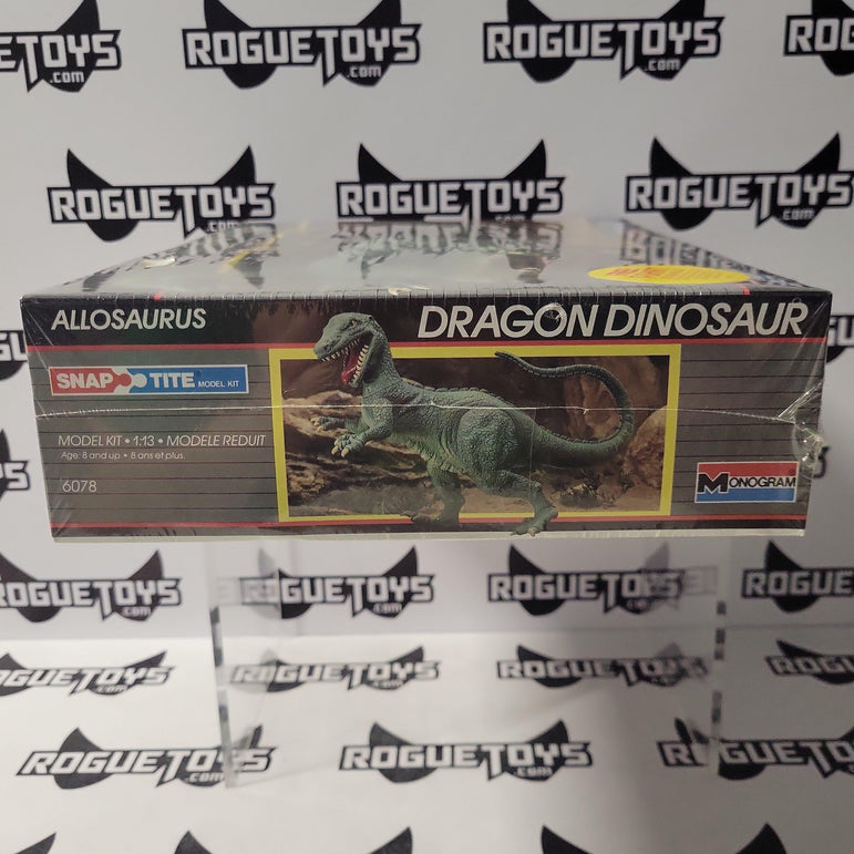 MONOGRAM Dragon Dinosaur, Allosaurus Snap Tite Model Kit 1:13 Scale (1987, Vintage) - Rogue Toys