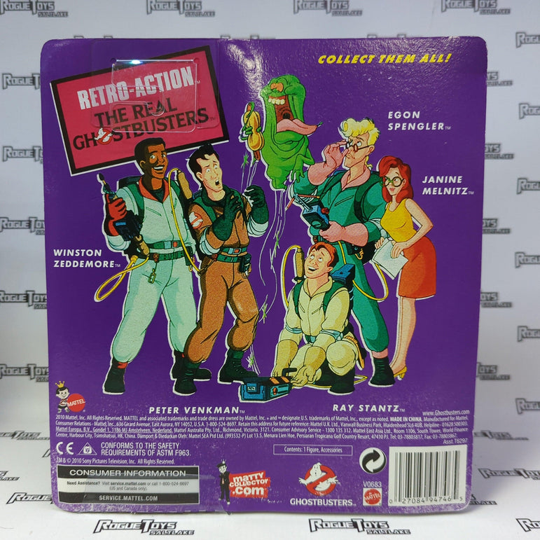 Mattel Retro-Action The Real Ghostbusters Peter Venkman
