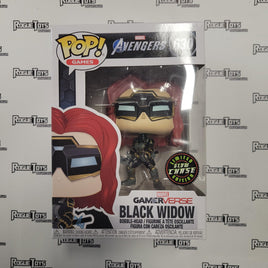 FUNKO POP! Games #630, Marvel Gamerverse Black Widow (GITD Chase) from Avengers - Rogue Toys