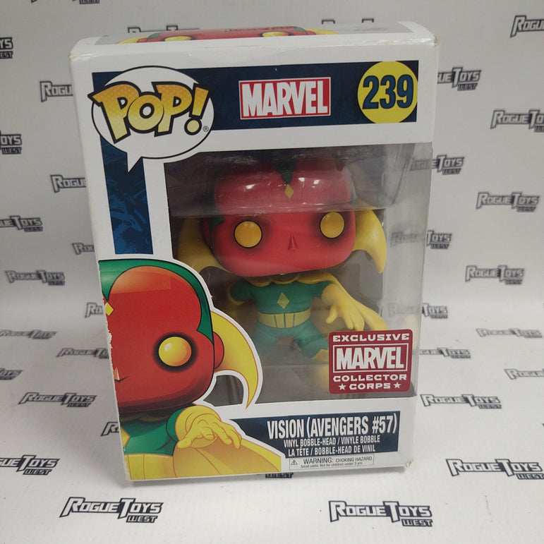 Funko Pop Marvel Vision (Avengers #57) Collector Corps - Rogue Toys