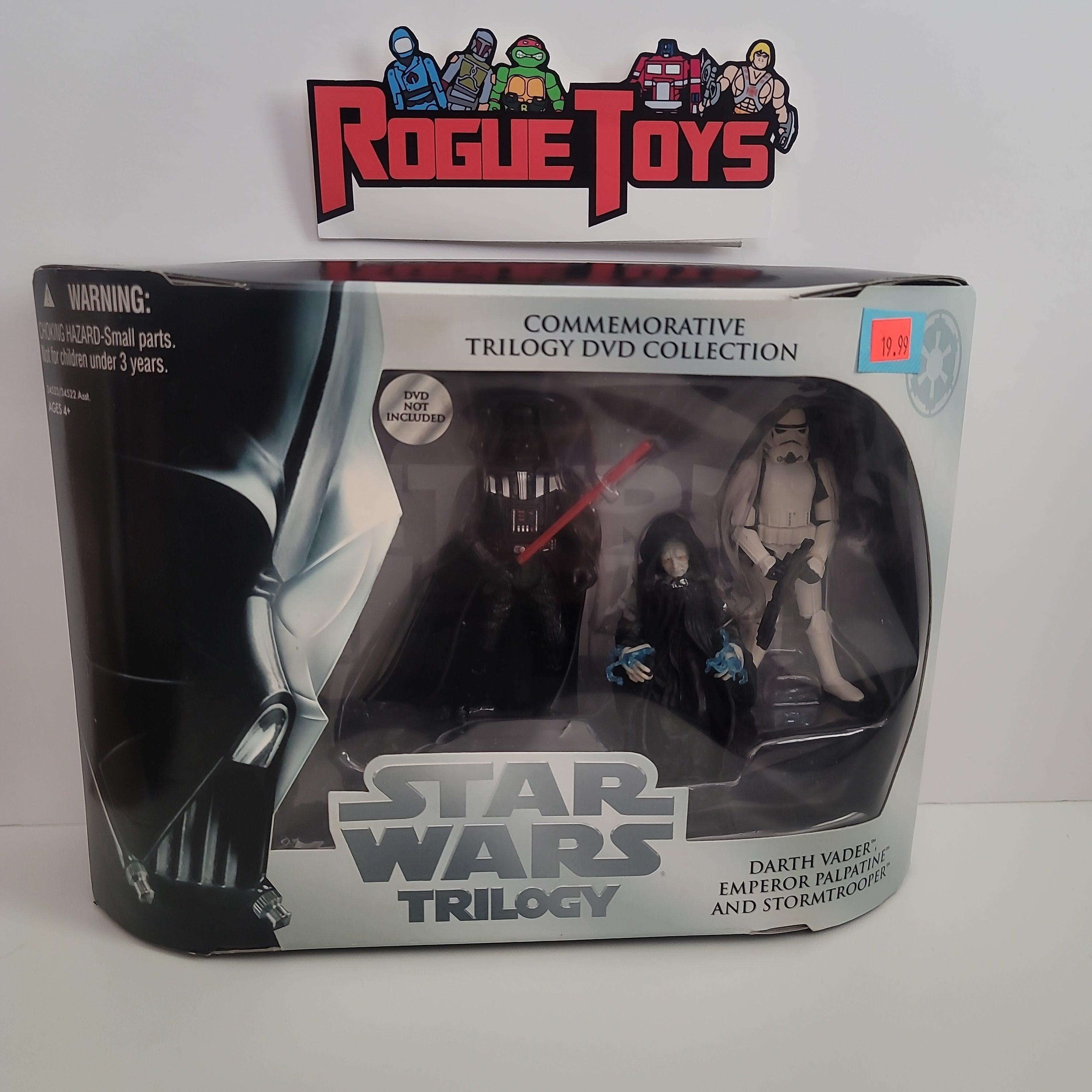 Hasbro Star Wars Trilogy Commemorative DVD collection Darth Vader emperor palpatine and stormtrooper - Rogue Toys