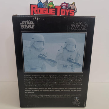 Gentle Giant Star Wars first order snow trooper classic bust - Rogue Toys