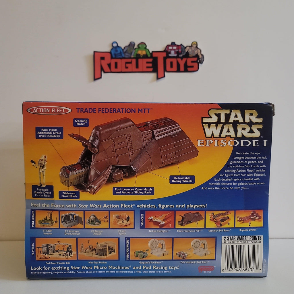 Galoob star wars action fleet trade federation mtt