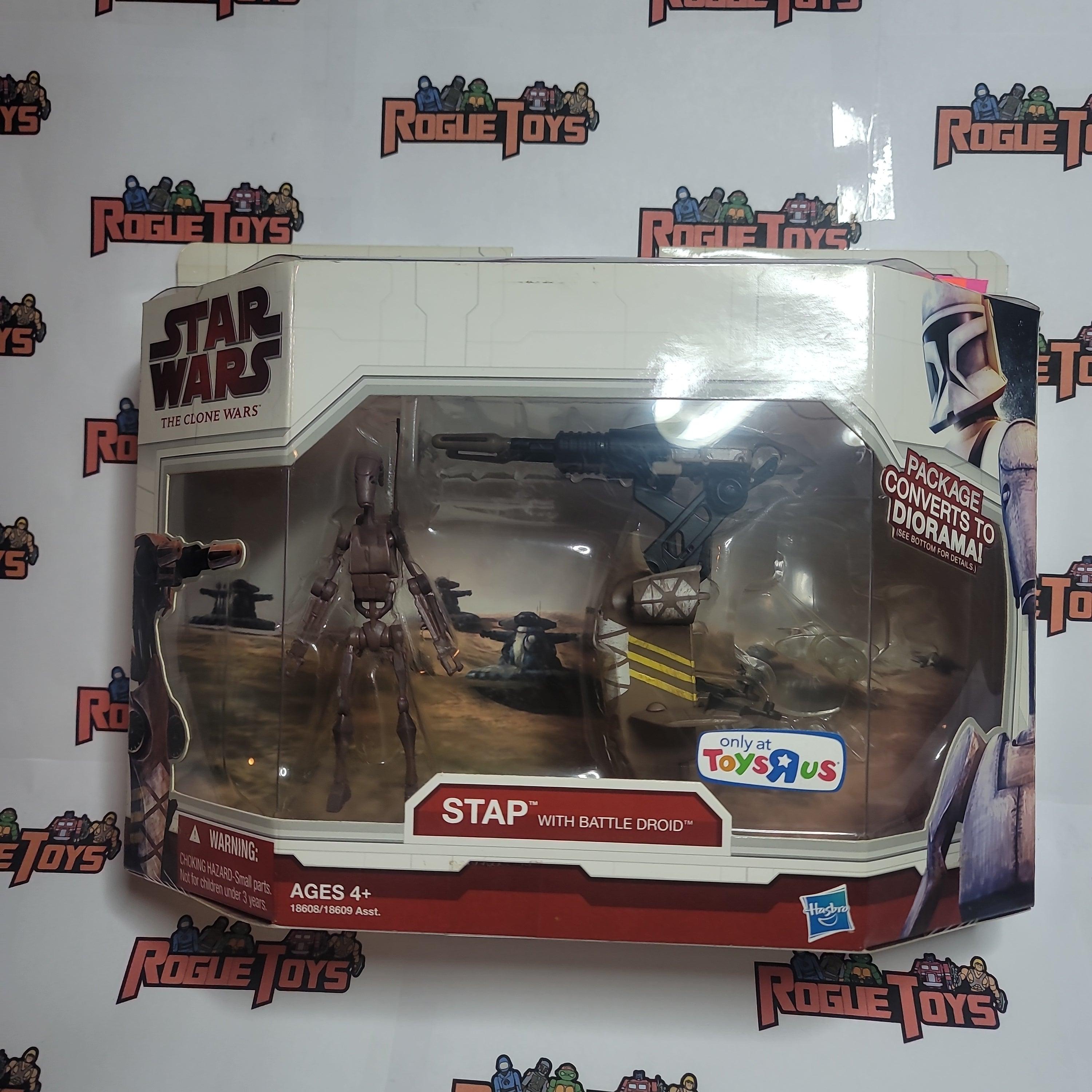 Hasbro Star Wars the clone wars stap p with battle droid - Rogue Toys