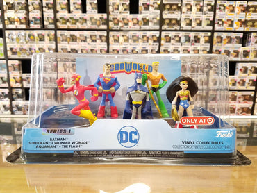 Funko Hero World Series 1 DC 5 Pack Batman Superman Wonder Woman Aquaman The Flash Target Exclusive