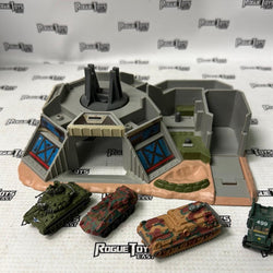 Galoob Micromachines Military Battle Zones Strato-Fortress with 4 Military Vehicles