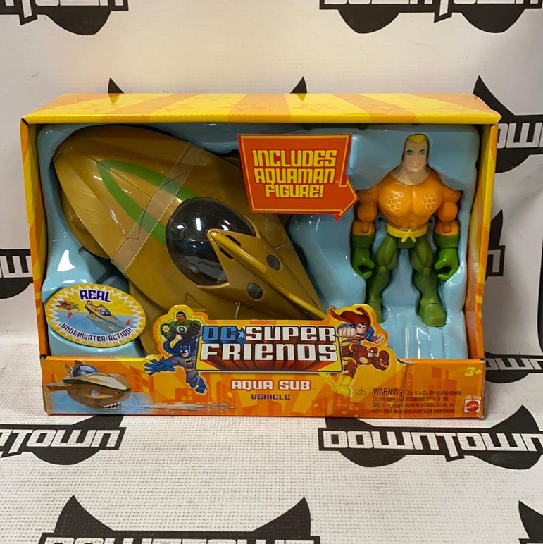 Mattel DC Super Friends Aqua Sub Vehicle - Rogue Toys