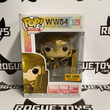 Funko POP! Heroes Wonder Woman 84 Golden Armor and Shield Hot Topic Exclusive 329