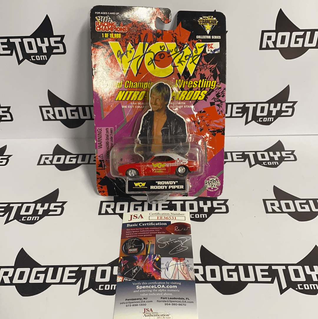 Racing Champions WCW Nitro-Streetrods “Rowdy” Roddy Piper Autographed - Rogue Toys
